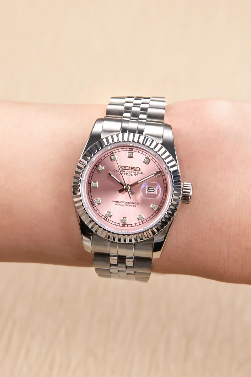 Mod Datejust Pink Diamond - 31mm - SKYRIM WRIST