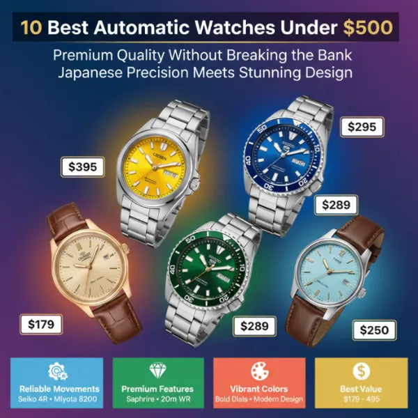 10 Best Automatic Watches Under $500 for 2025