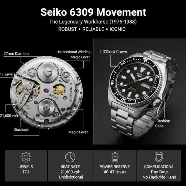 Seiko 6309 Movement: The Vintage Diver Workhorse