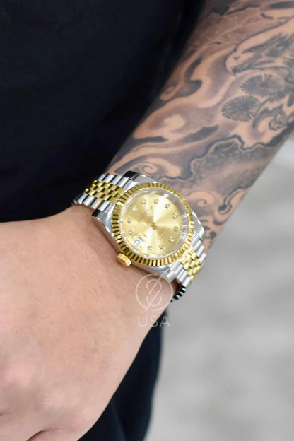 Mod Datejust Two-Tone Gold Diamond